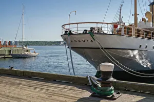 Waterfront Cityscape Photography Prints: Downtown Halifax Waterfront Docks, Halifax, Nova Scotia, Canada, North America