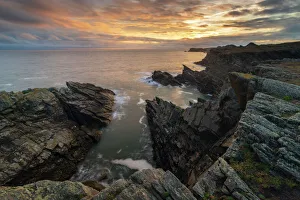 Prints of Dramatic cliffs of the Anglesey Coast, Anglesey, North Wales, United Kingdom, Europe Related Image Prints: Dramatic Cliffs Print of Anglesey Coast