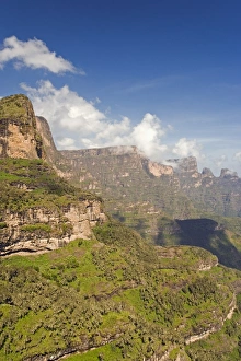Simien Mountains National Park Prints: Dramatic mountain scenery from the area around Geech, UNESCO World Heritage Site