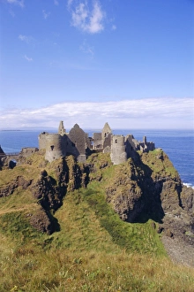 Prints of Dunluce Castle, County Antrim, Northern Ireland, UK, Europe Castle Prints: Dunluce Castle Print, Northern Ireland Landscape