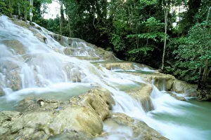 Prints of Dunns River Falls, Ocho Rios, Jamaica, West Indies, Central America Related Image Prints: Dunns River Falls Print