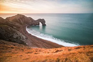Durdle Door Print at Sunrise, Lulworth Cove