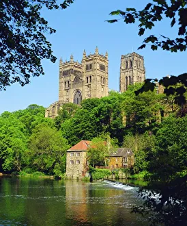 Durham Cathedral from River Wear, County Durham, England Durham Cathedral from River Wear, County Durham, England