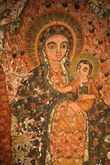 Drawing Collection: Early 12th Century Frescoes in Bet Maryam, St. Marys Church, Lalibela