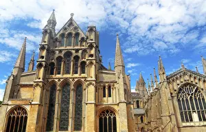 English Gothic Architecture Prints: East Front, Ely Cathedral, Ely, Cambridgeshire, England, UK