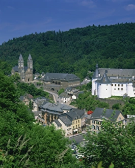 Luxembourg Landscape Photography Prints: Elevated town view