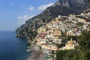 Images Dated 14th March 2015: Elevated View of Positano, Amalfi Coast Print