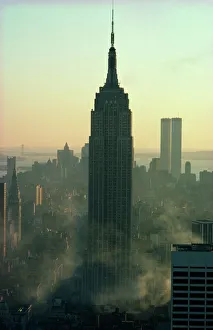 The Empire State Building and the Twin Towers behind The Empire State Building and the Twin Towers behind