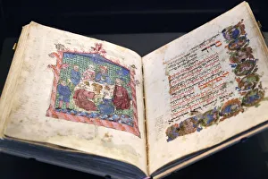 The Erna Michael Haggada print from 1400 Germany