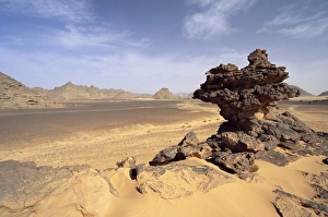 North African Desert Scenes Prints: Eroded rocks