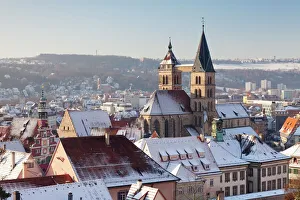 Esslinger Altstadt in winter, Esslingen am Neckar, Baden Wurttemberg, Germany, Europe Esslinger Altstadt in winter, Esslingen am Neckar, Baden Wurttemberg, Germany, Europe