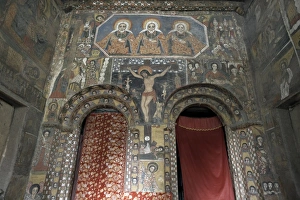 Some of Ethiopias finest ecclesiastical artwork adorns the walls of Debre Berhan Selassie Some of Ethiopias finest ecclesiastical artwork adorns the walls of Debre Berhan Selassie