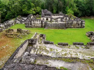 Ancient Stone Structures Prints: Exploring the ancient structures at Central Acropolis in Tikal