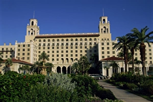 Contemporary Architecture In USA Prints: Exterior of The Breakers Hotel