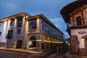 The exterior of the JW Marriott Hotel which is an old restored convent, Cuzco, UNESCO World Heritage Site, Peru The exterior of the JW Marriott Hotel which is an old restored convent, Cuzco, UNESCO World Heritage Site, Peru