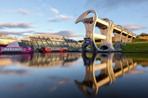 The Falkirk Wheel, Stirlingshire, Scotland, United Kingdom, Europe The Falkirk Wheel, Stirlingshire, Scotland, United Kingdom, Europe