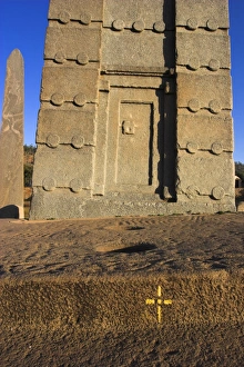 False door at the base of King Ezanas stele, the biggest stelae still standing False door at the base of King Ezanas stele, the biggest stelae still standing
