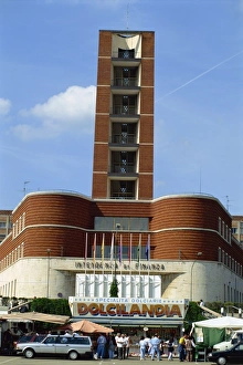 Prints of Fascist architecture, the entrance to the amphitheatre in the city of Asti, Piedmont, Italy, Europe Piedmont Prints: Fascist Architecture Print: Asti Amphitheatre Entrance