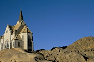 Lutheran Church Namibia Prints: Felsenkirche