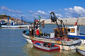 Fishing boat at the harbour of Tipasa, Algeria, North Africa, Africa Fishing boat at the harbour of Tipasa, Algeria, North Africa, Africa