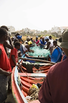 Fishing boats, Tarrafal, Santiago, Cape Verde Islands, Africa Fishing boats, Tarrafal, Santiago, Cape Verde Islands, Africa