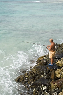 Fishing, Santa Maria, on the island of Sal (Salt), Cape Verde Islands, Africa Fishing, Santa Maria, on the island of Sal (Salt), Cape Verde Islands, Africa