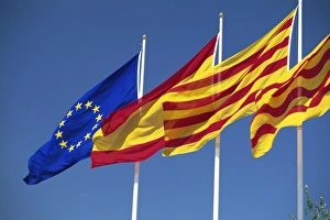 Catalonia Travel Images Prints: Flags of Europe