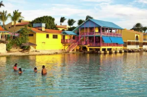 Prints of Flamingo Divi Beach Resort, Bonaire, Netherlands Antilles, West Indies, Caribbean, Central America Netherlands Prints: Flamingo Divi Beach Resort Print