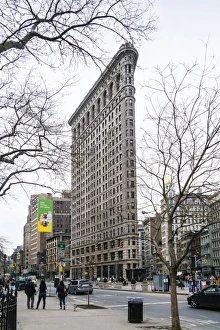 US Travel Destinations Prints: Flatiron Building, Madison Square, New York City, United States of America, North America
