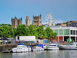 Bristol Cityscape Photography Prints: Floating Harbour, Bristol, England, United Kingdom, Europe