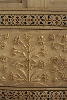 UNESCO World Heritage Site Agra Prints: Detail of floral frieze