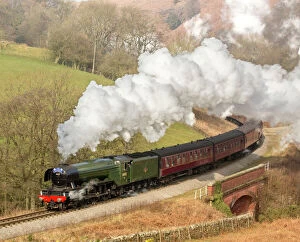Steam Collection: The Flying Scotsman arriving at Goathland station on the North Yorkshire Moors Railway