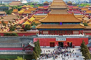 The Forbidden City in Beijing looking South taken from the viewing point of Jingshan Park The Forbidden City in Beijing looking South taken from the viewing point of Jingshan Park