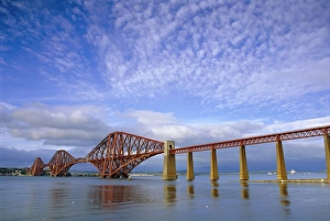 Prints of Forth Railway Bridge over the Firth of Forth, Queensferry near Edinburgh, Lothian, Scotland, UK, Europe Flintshire Prints: Forth Railway Bridge Print, Queensferry, Scotland