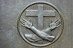 Franciscan cross, Ain-Karim, Israel, Middle East Franciscan cross, Ain-Karim, Israel, Middle East