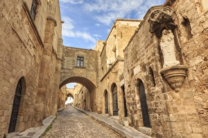 French Chapel and Inns, Street of the Knights, Medieval Old Rhodes Town, UNESCO World Heritage Site French Chapel and Inns, Street of the Knights, Medieval Old Rhodes Town, UNESCO World Heritage Site