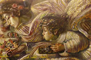 Detail of a fresco in a chapel in the Hermitage of the Virgin of El Rocio, Andalucia Detail of a fresco in a chapel in the Hermitage of the Virgin of El Rocio, Andalucia