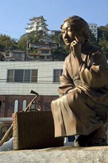 Japan Temple Architecture Prints: Fumiko statue