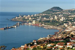Prints of Funchal, Madeira, Portugal, Atlantic, Europe Portugal Prints: Funchal Cityscape Print