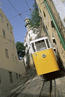 Lisbon Street Photography Prints: Funicular at Elevador da Lavra