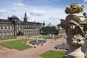 Images Dated 1st June 2009: Zwinger Gallery Print with Old Masters in Background