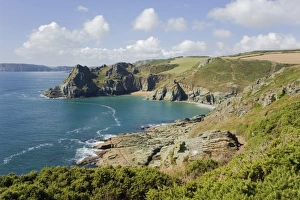 Devon England Coastline Prints: Gammon Head, Prawle Point, Devon Coast Path, South Hams, Devon, England