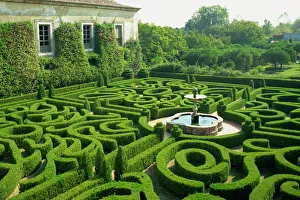 Prints of Garden maze, Portugal, Europe Portugal Prints: Garden Maze Print, Portugal
