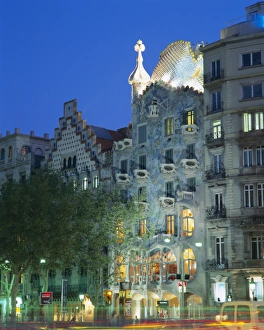 Historical Architecture Europe Prints: Gaudi architecture