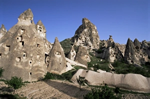 Mediterranean Travel Destination Prints: General view of Uchisar