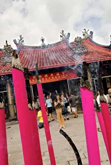 Giant incense sticks, Chinese moon festival, Georgetown, Penang, Malaysia Giant incense sticks, Chinese moon festival, Georgetown, Penang, Malaysia