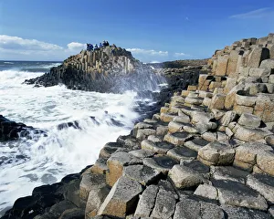 Prints of Giants Causeway on the Causeway coast, 37, 000 hexagonal basalt columns, UNESCO World Heritage Site, County Antrim, Ulster, Northern Ireland, United Kingdom, Europe County Antrim Prints: Giants Causeway Print, 37,000 Basalt Columns