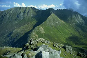 Prints of The Goat Fell Range, The Big Mountains of Arran, Isle of Arran, Strathclyde, Scotland, United Kingdom, Europe Strathclyde Prints: The Goat Fell Range Print, Isle of Arran Landscape