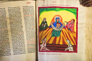 Goatskin manuscript said to be 2000 years old showing the birth of Jesus with animals Goatskin manuscript said to be 2000 years old showing the birth of Jesus with animals
