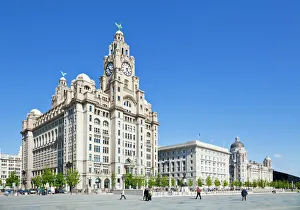 Three Graces buildings, Pierhead, Liverpool waterfront, UNESCO World Heritage Site, Liverpool, Merseyside, England Three Graces buildings, Pierhead, Liverpool waterfront, UNESCO World Heritage Site, Liverpool, Merseyside, England